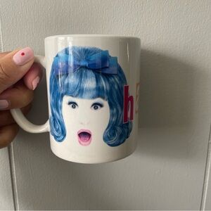 Hairspray Blue and White Artistic Mug